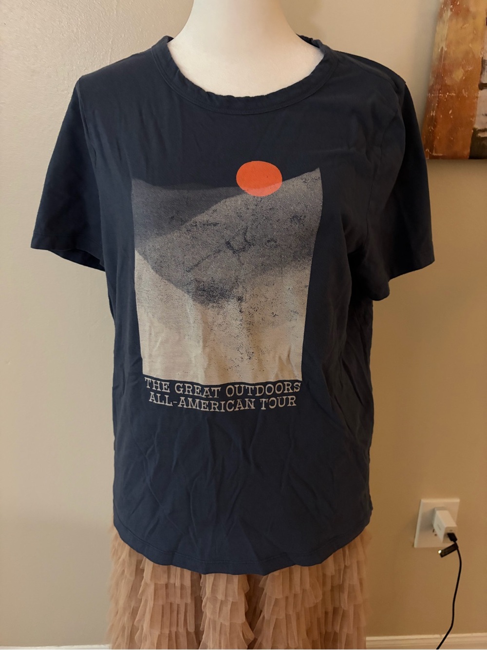 Universal Thread Gray/Blue Graphic Tee - The Great Outdoors